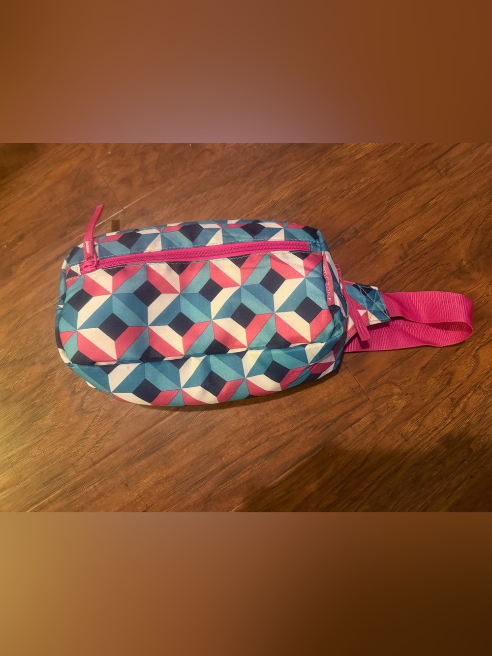 Colorful Geometric Oversized Fanny Pack Waist Bag Adjustable Strap